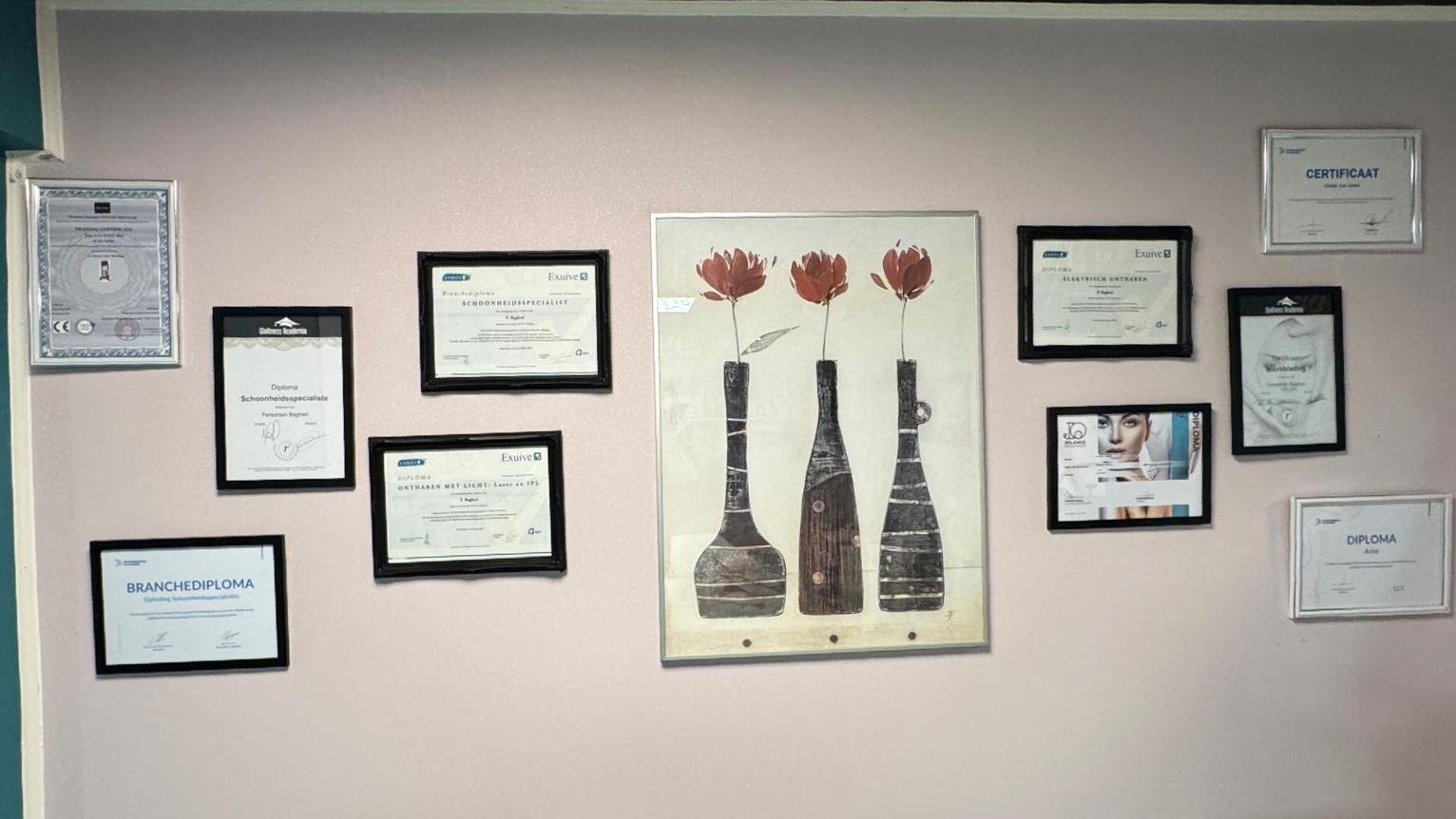 DIPLOMA'S - Parmis Hair & Beauty